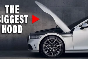 Độc đáo Genesis G90 có mui xe vỏ sò lớn nhất thế giới