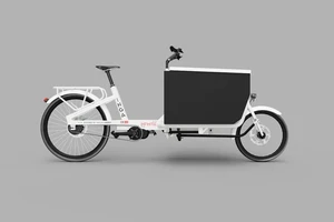 Độc đáo xe đạp điện chạy bằng các tấm pin mặt trời để chở hàng