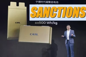 Mỹ cấm các nhà sản xuất pin của Trung Quốc xuất khẩu sang nước này