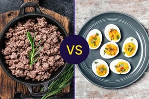 Nên chọn thịt bò xay hay trứng để bổ sung protein?
