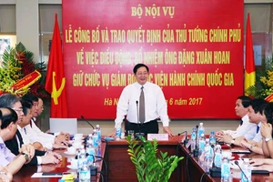 Ông Đặng Xuân Hoan làm Giám đốc Học viện Hành chính QG