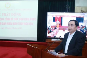 Mặt trận Tổ quốc Việt Nam ra lời kêu gọi hưởng ứng hiến máu