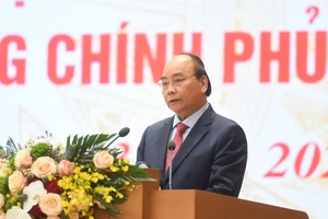 Thủ tướng Nguyễn Xuân Phúc cho rằng công tác kiểm tra đã góp phần hoàn thiện thể chế, khắc phục một phần "tham nhũng chính sách, cài cắm, tạo rào cản, giấy phép con". Ảnh: VGP
