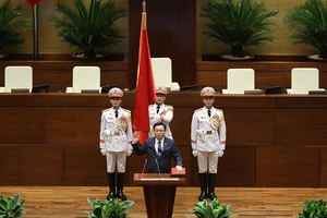 Ông Vương Đình Huệ tuyên thệ nhậm chức Chủ tịch Quốc hội khóa XV