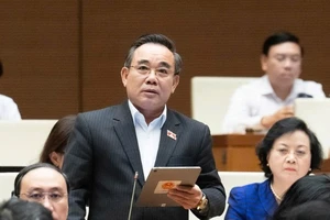 Đại biểu Lê Hữu Trí cho rằng cần có giải pháp chặn việc biến đầu tư công thành chùm khế ngọt. Ảnh: QH