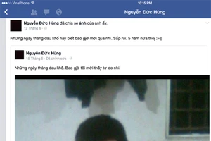 Phạm nhân đăng ảnh “tự sướng” ở trong tù lên Facebook?