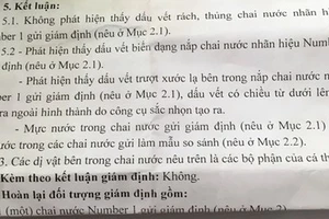 Vụ nước ngọt Tân Hiệp Phát có ruồi: Chai nước có dấu vết biến dạng