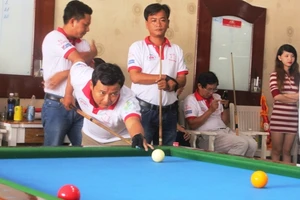 84 nhà báo tranh tài tại giải Billiards 2015 khu vực ĐBSCL 