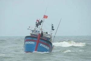 Tàu cá va chạm, 10 thuyền viên rơi xuống biển