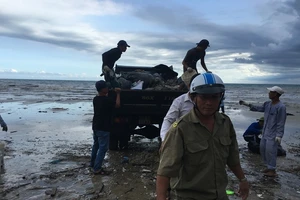 Thêm nhiều lực lượng cùng dọn bãi rác khủng tại Mũi Né