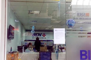 Chi nhánh BIDV bị cướp vẫn hoạt động bình thường
