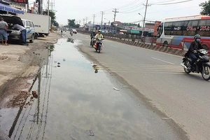 Đoạn QL13 “mưa là ngập” sẽ được làm cống 