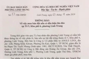Cảnh báo mua bán đất nền có dấu hiệu lừa đảo ở Thủ Đức