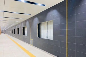 Metro 1: Tầng B1 ga Nhà hát TP đã hoàn thiện cơ bản