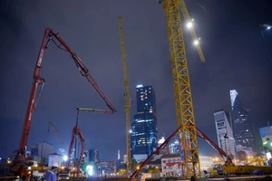 Ga ngầm Bến Thành thi công xuyên đêm