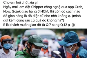 Sợ bị phạt, nhiều shipper không dám ra đường 