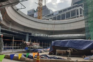 Diện mạo ga ngầm Bến Thành của metro số 1 sau 6 năm thi công