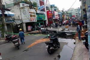 TP.HCM: Đã tái lập điện cho hơn 100 hộ dân ở phường 8, quận Tân Bình 