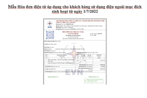 EVNHCMC thay đổi mẫu hóa đơn tiền điện từ ngày 1-7