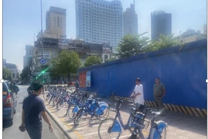 1 chiếc xe đạp công cộng biển số '888' ở TP.HCM bị mất