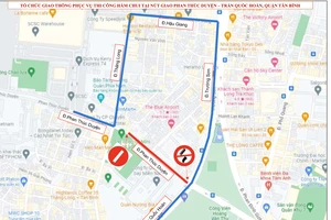 TP.HCM cấm lưu thông 8 tuyến đường để làm nút giao Phan Thúc Duyện - Trần Quốc Hoàn