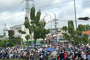 Đường phố TP.HCM đông đúc ngày tựu trường