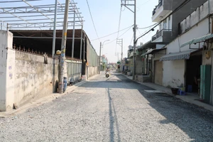 Diện mạo mới của đường An Phú Đông 35 sau khi sửa chữa