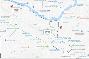 Phân luồng giao thông khu vực ga Sài Gòn dịp Tết