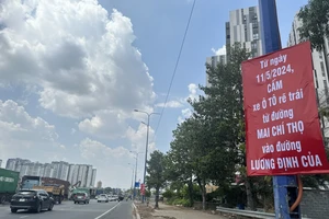 Điều chỉnh giao thông đường Mai Chí Thọ, lưu thông khu vực An Phú cần lưu ý