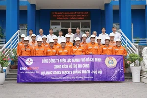 EVNHCMC lên đường tiếp sức thi công Đường dây 500kV mạch 3 Quảng Trạch – Phố Nối