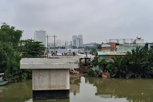 Cầu Rạch Đỉa, huyện Nhà Bè sẽ hoàn thành vào tháng 12-2024