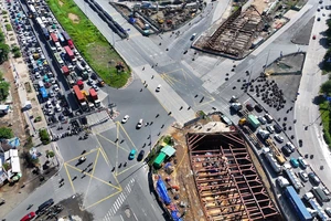 Cận cảnh đại công trường dự án xây dựng nút giao An Phú, TP Thủ Đức 