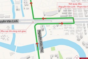 TP.HCM: Lưu thông 2 chiều từ đường Phạm Văn Nghị tới đường Nguyễn Văn Linh