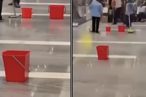 Vừa khánh thành, Nhà ga T3 sân bay Tân Sơn Nhất đã bị dột sau mưa lớn