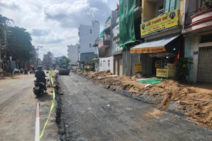 Đường Chu Văn An ở TP.HCM dần lộ diện