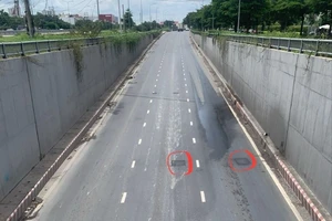 Đã dặm vá ổ gà tại hầm chui Nguyễn Văn Linh - Nguyễn Hữu Thọ