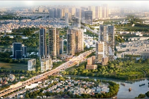 Ngắm phối cảnh tuyến đường trên cao đẹp như mơ ở phía Nam TP.HCM