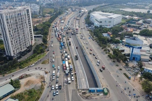 Hầm chui cuối cùng nút giao An Phú sẽ thông xe vào ngày 2-2