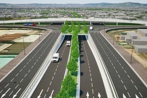 Quốc lộ 13 với 10-14 làn xe sẽ có 3 cầu đi bộ, 2 hầm chui