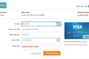  Khi mua sắm trên Thế Giới Di Động, người dùng sẽ được chuyển sang cổng thanh toán trung gian. Ảnh: MINH HOÀNG