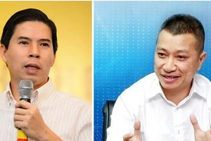 Ông Trần Kinh Doanh (bên phải) làm tổng giám đốc thay cho ông Nguyễn Đức Tài, hiện là Chủ tịch HĐQT công ty.