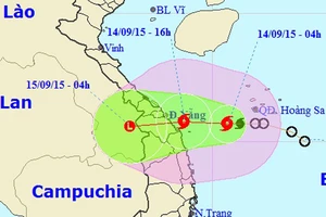 Chiều nay, bão số 3 áp sát ven bờ Đà Nẵng - Quảng Ngãi 