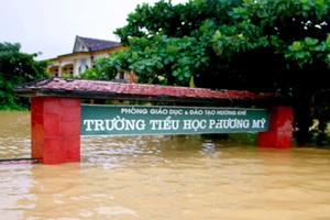 Lũ ở các sông Quảng Bình, Hà Tĩnh đang lên nhanh