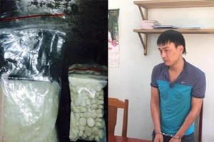 Chuyển ma túy bằng xe taxi bị CSGT bắt giữ