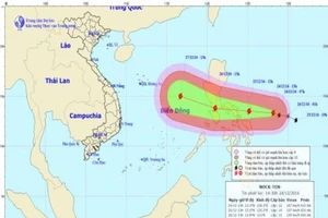 Bão giật cấp 17 đang tiến vào biển Đông