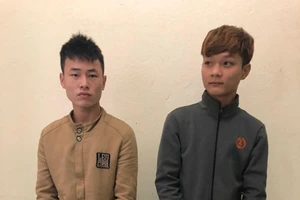 Hai thanh niên giật túi xách trong đêm ra đầu thú