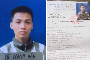 Phạm nhân thụ án chung thân trốn khỏi trại giam