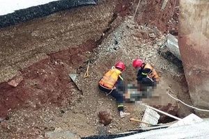 2 vợ chồng tử vong trong vụ sập mố cầu ở Thanh Hóa