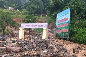 Đuổi heo sổng chuồng bị lũ dữ cuốn trôi 