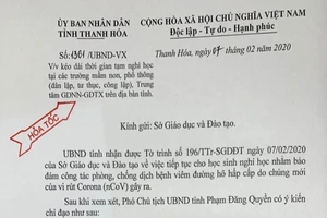 Thanh Hóa, Quảng Nam tiếp tục cho HS nghỉ học đến 15-2
